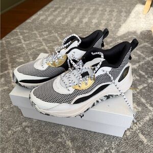 Under Armour Black and White Curry Basketball Sneakers